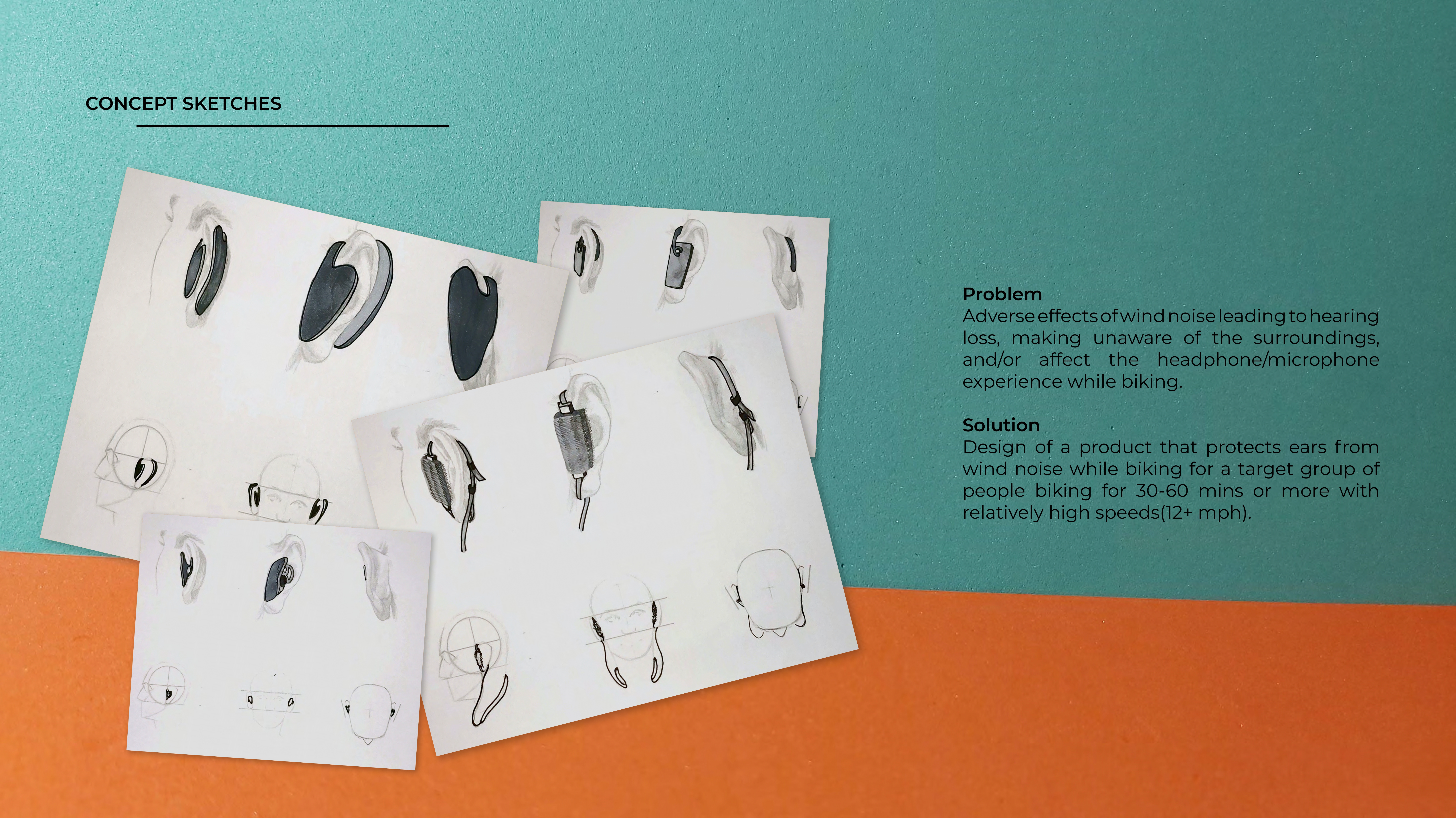 wind NOise ear protection detail — TU Delft design by Pranav Gawde